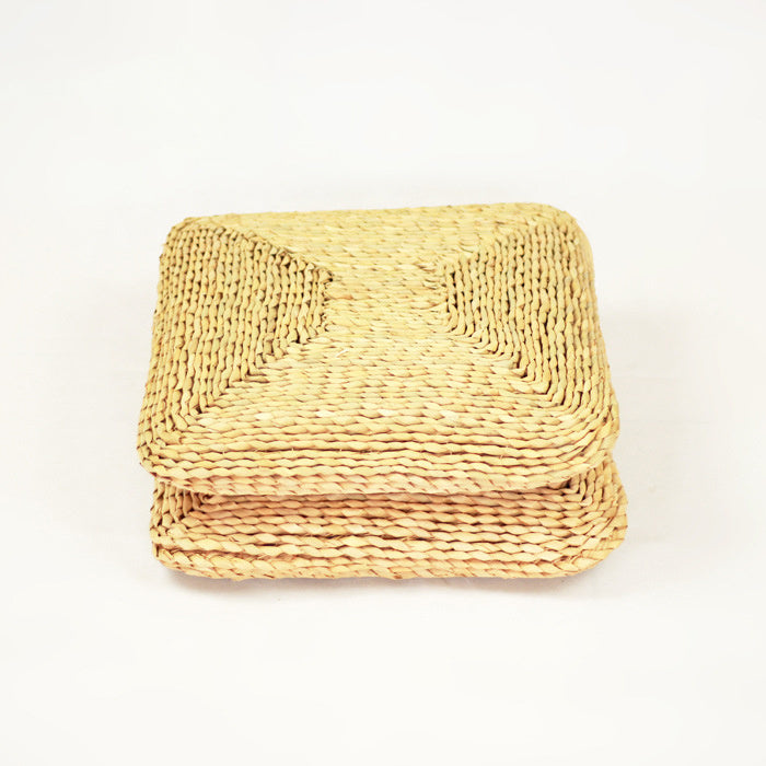 Square Futon Rattan Woven Straw Tatami Thickened Bay Window Cushion - DropOnline.co