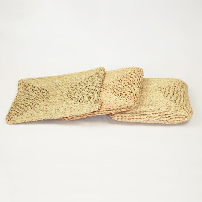 Square Futon Rattan Woven Straw Tatami Thickened Bay Window Cushion - DropOnline.co