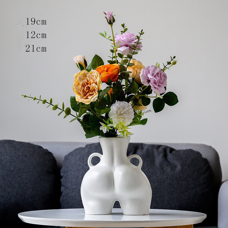 Dehua Ceramic Vase Home Decoration Decoration Hotel Crafts - DropOnline.co