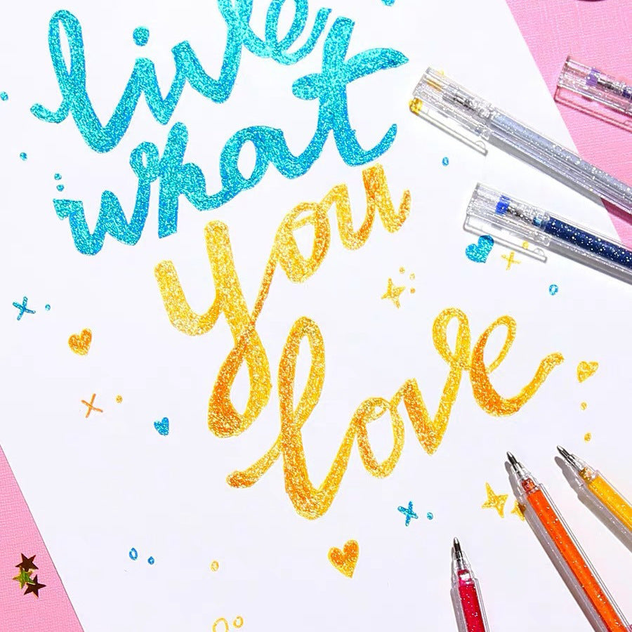 Color-Changing Fluorescent Greeting Card Colored Pens - DropOnline.co