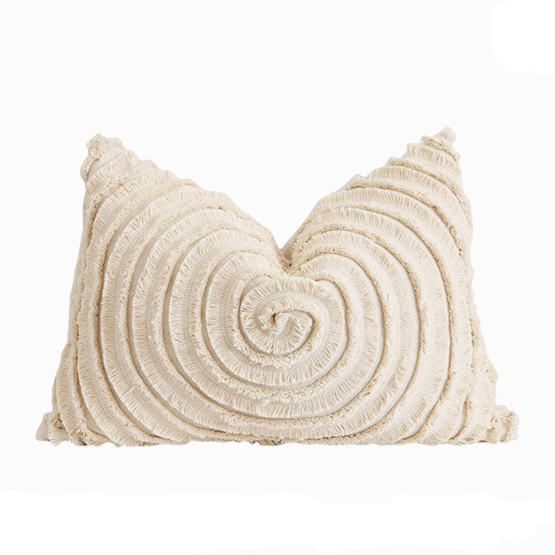 Original Modern Simple Natural Style Sofa Bedroom Cotton Bud Cushion Pillow Waist Pillow Square Pillow Cover Cover - DropOnline.co