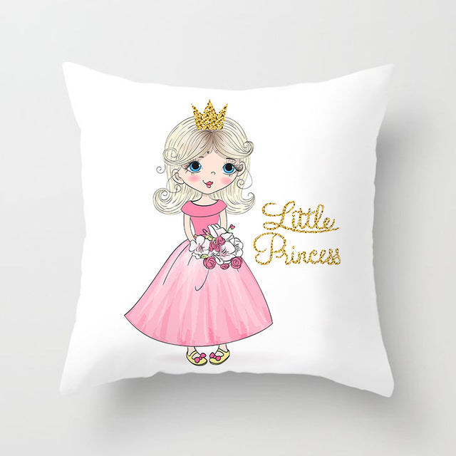 Cartoon Pretty Girl Pillow Cushion Cover Sand Pad Home - DropOnline.co