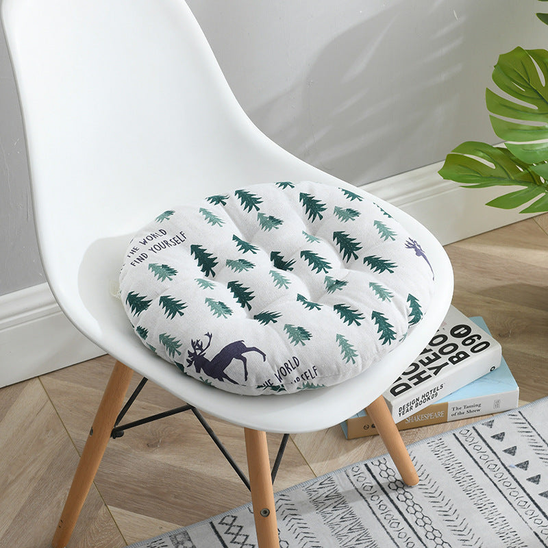 Hot Sale In Autumn And Winter Thick Cotton And Linen Round Cushion Nordic Home Chair Cushion Office Student Tatami Cushion - DropOnline.co