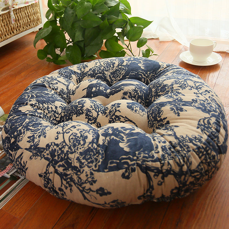 Cotton Linen Round Cushion Chair Cushion Fat Cushion - DropOnline.co