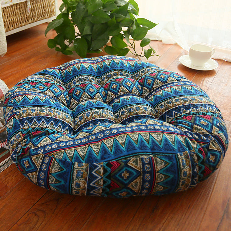 Cotton Linen Round Cushion Chair Cushion Fat Cushion - DropOnline.co