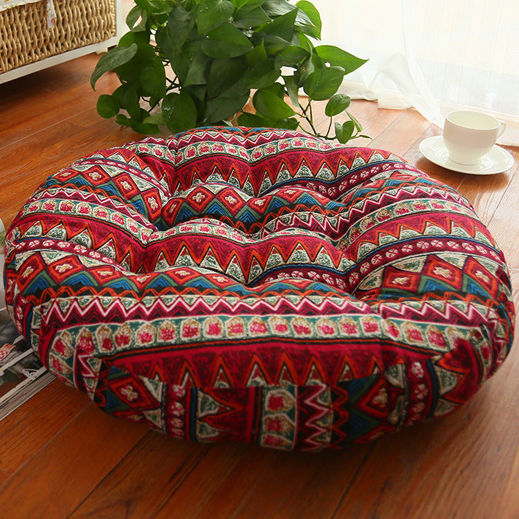 Cotton Linen Round Cushion Chair Cushion Fat Cushion - DropOnline.co