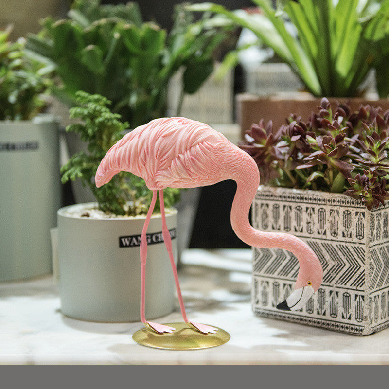Flamingo Decoration Crafts Home Decoration Living Room Soft Decoration - DropOnline.co