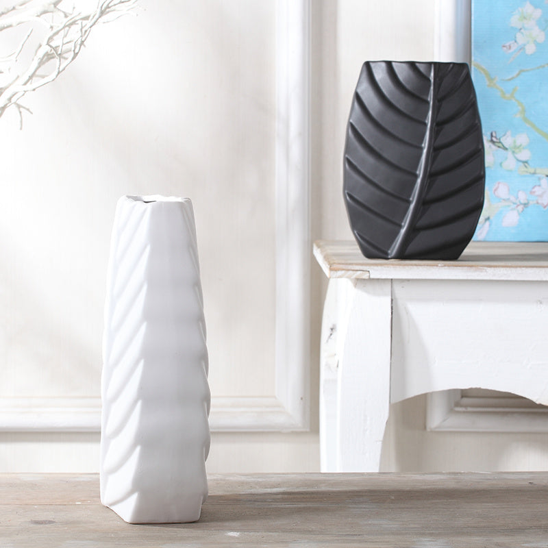 Modern Leaves Shape TV Cabinet Nordic Table Decorations Home Decor Luxury Ceramic Vase - DropOnline.co