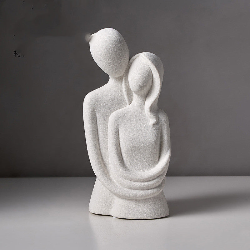 Living Room Decoration Nordic Home Decoration AbstractFigure Statue Modern Art Sculpture Aesthetic Room Decor Statue Of Love - DropOnline.co