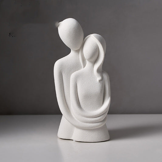 Living Room Decoration Nordic Home Decoration AbstractFigure Statue Modern Art Sculpture Aesthetic Room Decor Statue Of Love - DropOnline.co