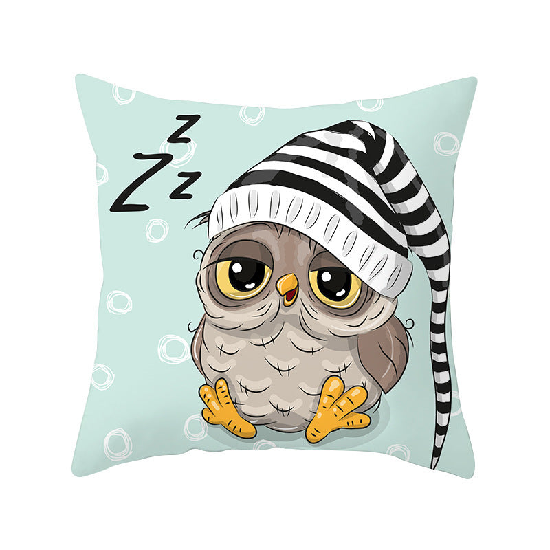 Owl animal pillowcase cushion cover - DropOnline.co