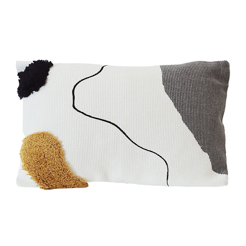 Abstract Line Tufted Throw Pillow Cushion Square Pillow Waist Pillow - DropOnline.co
