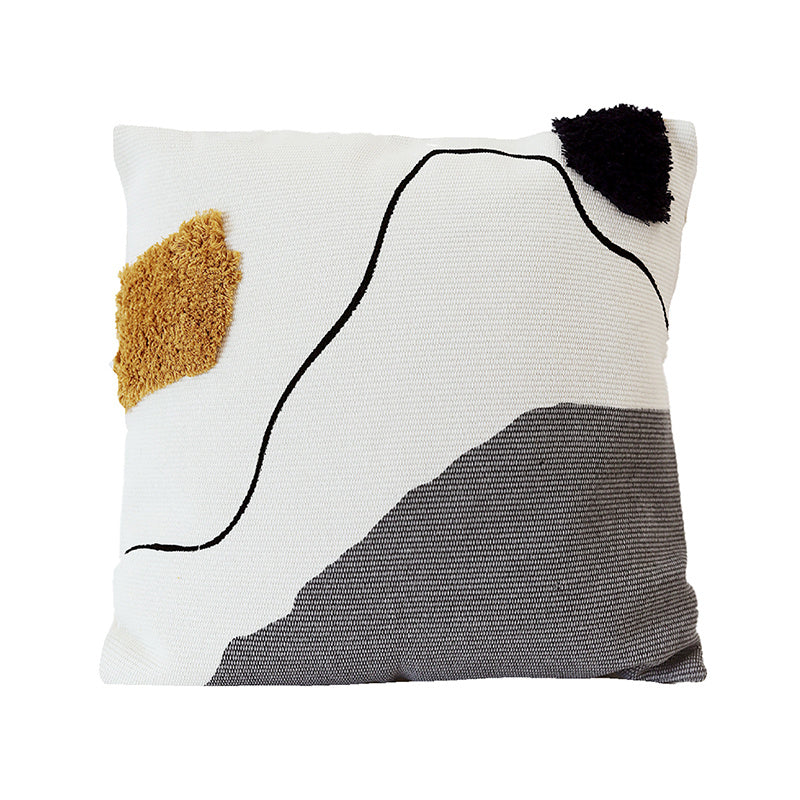 Abstract Line Tufted Throw Pillow Cushion Square Pillow Waist Pillow - DropOnline.co