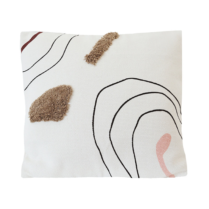 Abstract Line Tufted Throw Pillow Cushion Square Pillow Waist Pillow - DropOnline.co