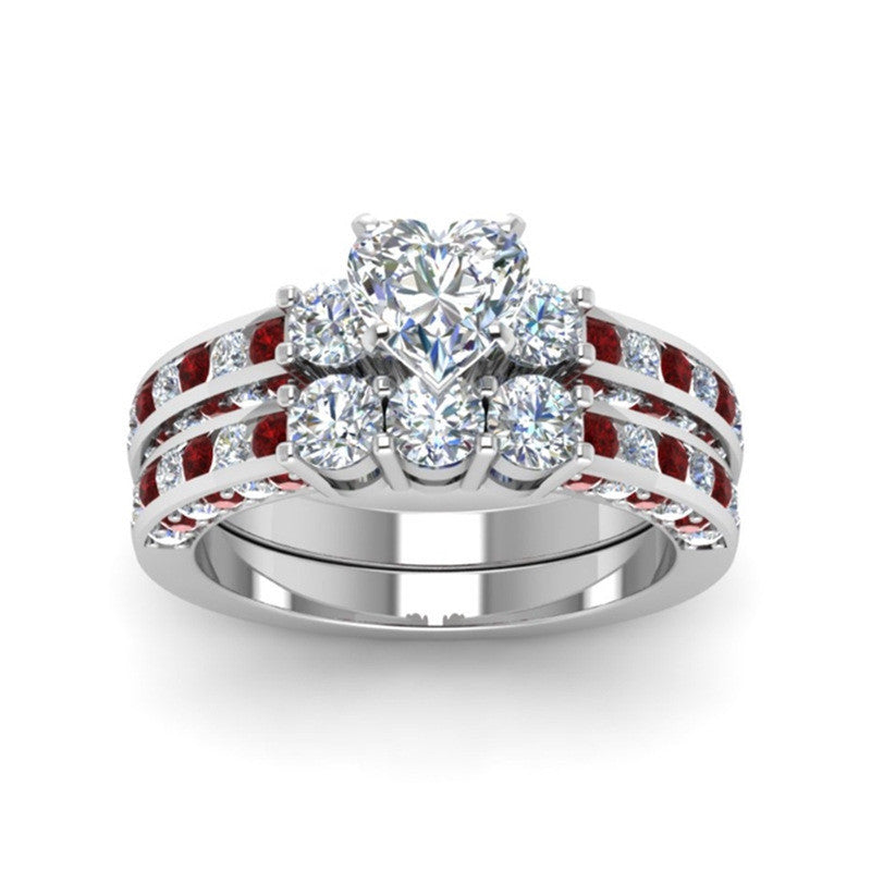 Men's And Women's Couple Rings With Zircon - DropOnline.co