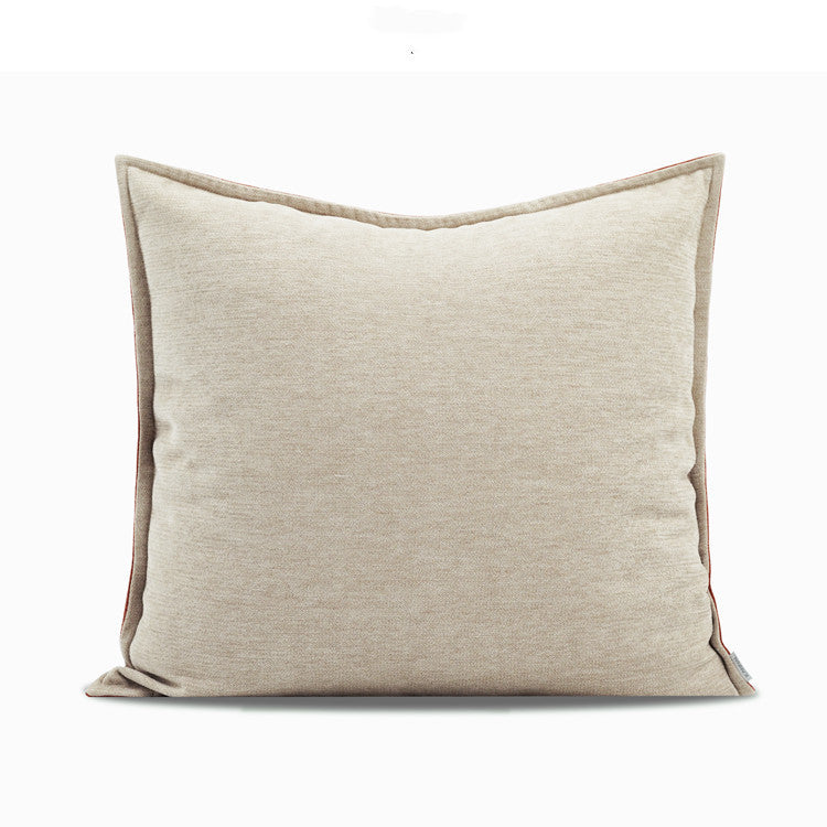 Contrasting Color Imitation Cashmere Cushion New Chinese Style Pillow - DropOnline.co