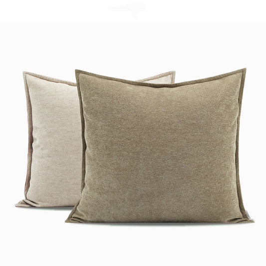 Contrasting Color Imitation Cashmere Cushion New Chinese Style Pillow - DropOnline.co