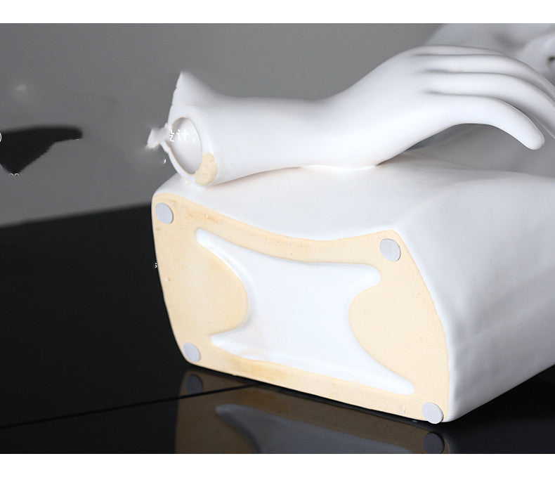 Nordic Ceramics Vase Human Head Abstract Half Body Flower Pot Decor Ornaments - DropOnline.co