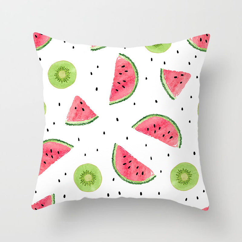 Summer Fruit Hug Pillowcase - Colorful Home Sofa Cushion Pillow Cover with Fresh Design - DropOnline.co