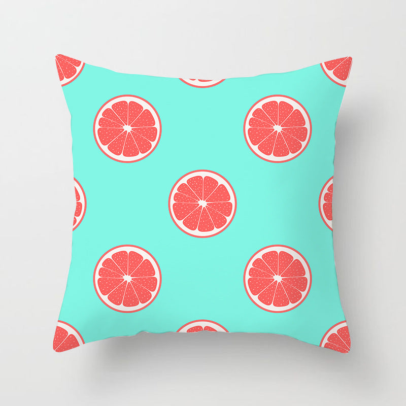 Summer Fruit Hug Pillowcase - Colorful Home Sofa Cushion Pillow Cover with Fresh Design - DropOnline.co