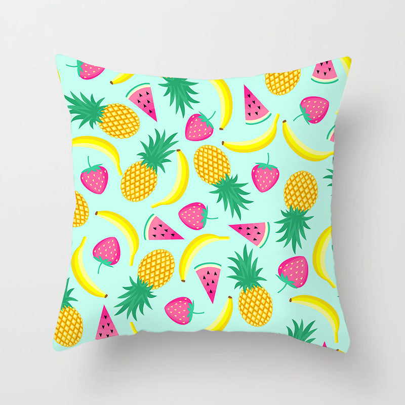 Summer Fruit Hug Pillowcase - Colorful Home Sofa Cushion Pillow Cover with Fresh Design - DropOnline.co