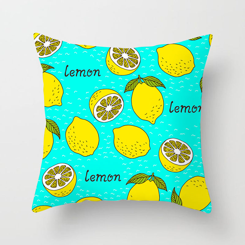 Summer Fruit Hug Pillowcase - Colorful Home Sofa Cushion Pillow Cover with Fresh Design - DropOnline.co