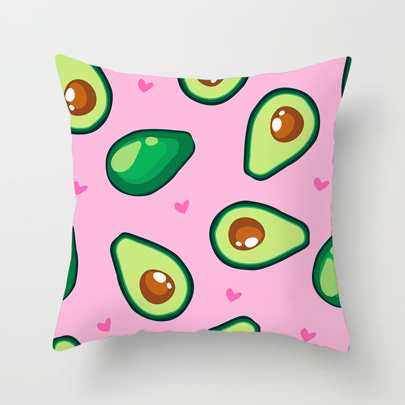 Summer Fruit Hug Pillowcase - Colorful Home Sofa Cushion Pillow Cover with Fresh Design - DropOnline.co