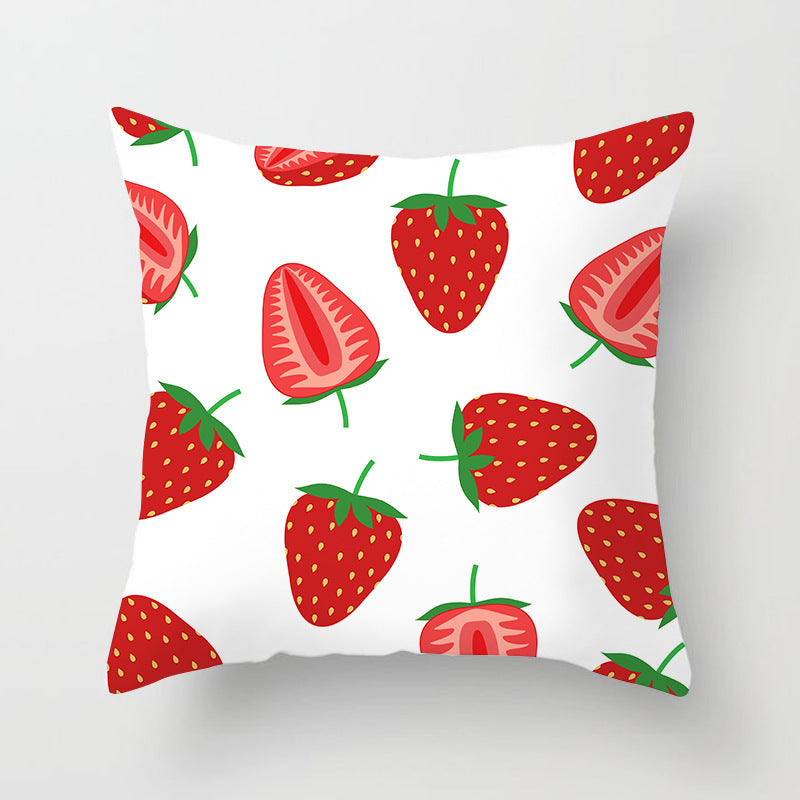 Summer Fruit Hug Pillowcase - Colorful Home Sofa Cushion Pillow Cover with Fresh Design - DropOnline.co