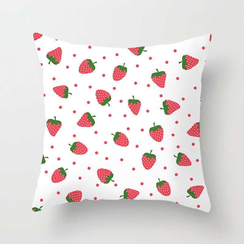 Summer Fruit Hug Pillowcase - Colorful Home Sofa Cushion Pillow Cover with Fresh Design - DropOnline.co