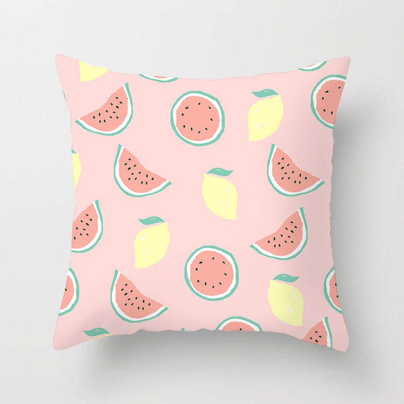 Summer Fruit Hug Pillowcase - Colorful Home Sofa Cushion Pillow Cover with Fresh Design - DropOnline.co