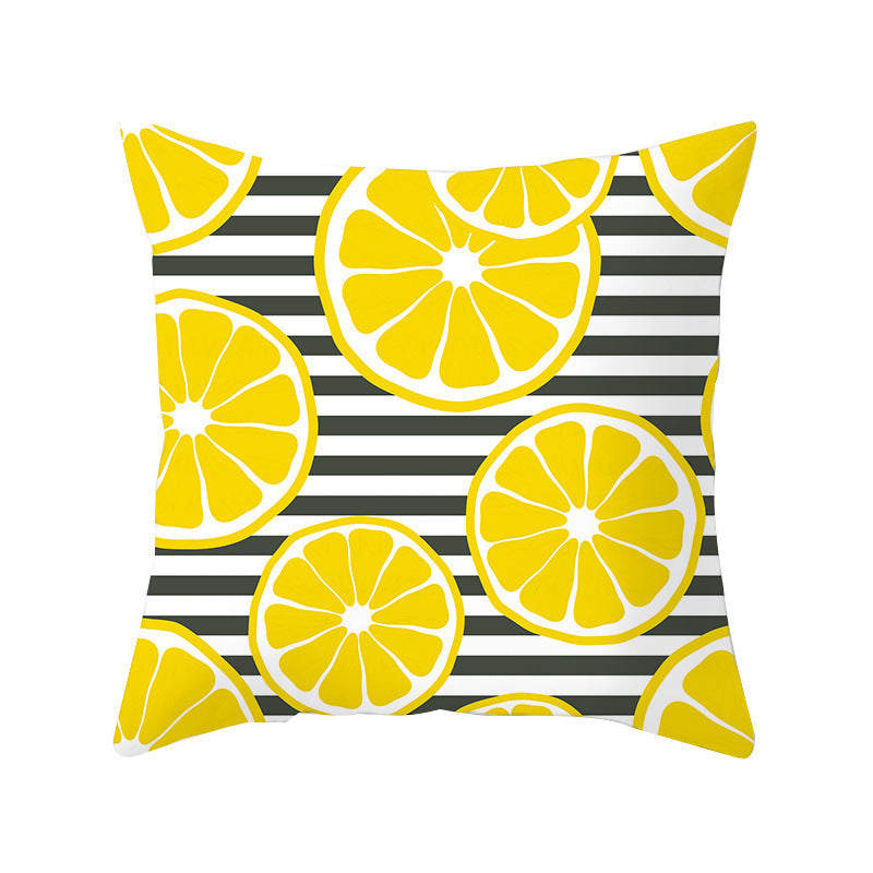 Summer Fruit Hug Pillowcase - Colorful Home Sofa Cushion Pillow Cover with Fresh Design - DropOnline.co