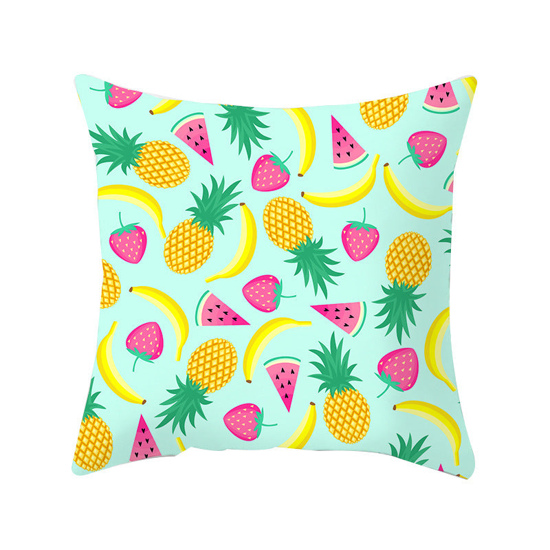 Summer Fruit Hug Pillowcase - Colorful Home Sofa Cushion Pillow Cover with Fresh Design - DropOnline.co