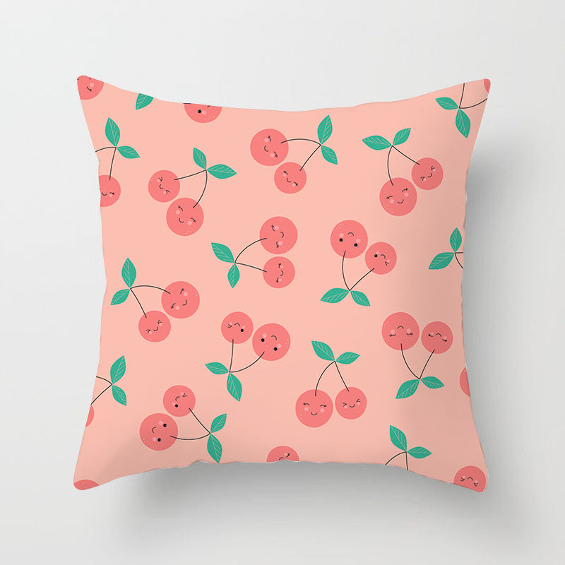 Summer Fruit Hug Pillowcase - Colorful Home Sofa Cushion Pillow Cover with Fresh Design - DropOnline.co
