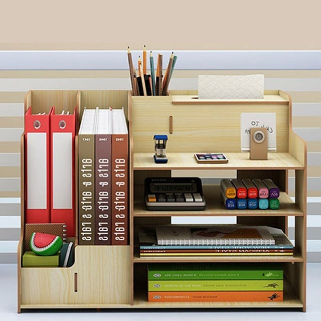 Student Dormitory Bookshelf Stationery Storage Pumping Tissues - DropOnline.co