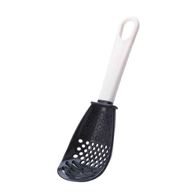 Multifunctional Slotted Spoon Grinding Cooking Spoon Mashed Auxiliary Food Ginger Garlic Spoon Press Potatoe Stir-frying Spatula Kitchen Gadget - DropOnline.co