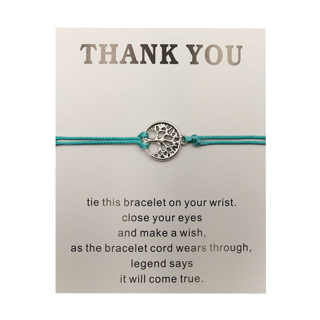 Hand-woven Red Rope Tree of Life Bracelet - DropOnline.co