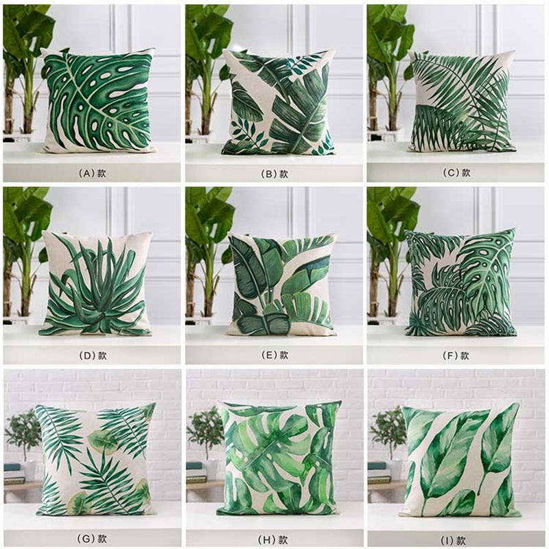 Sheets Cactus Pattern Cushion Cover Printed Polyester Pillow Case 45 45CM Throw Pillow Case Decorative For Home Office Room - DropOnline.co