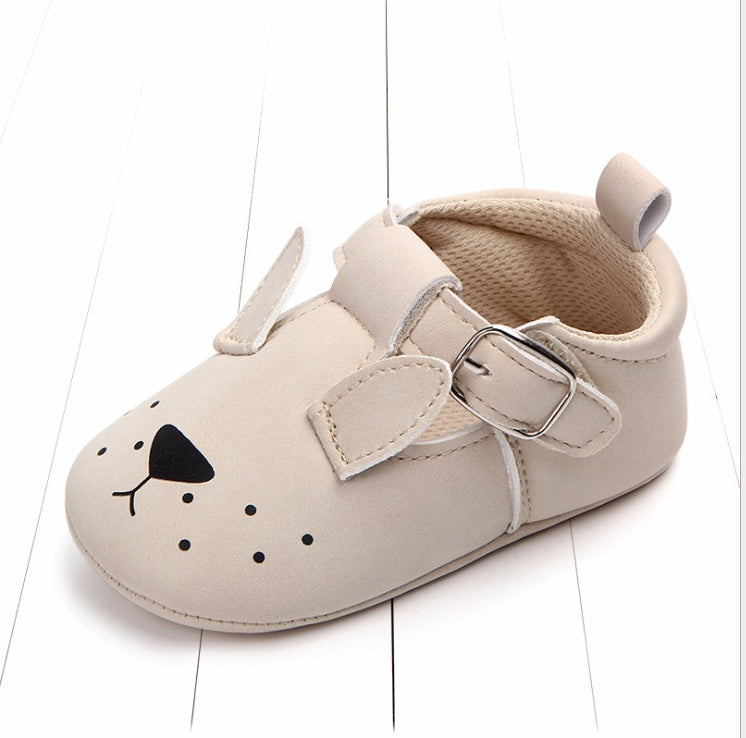 Cartoon Animal Baby Shoes - Soft Non-Slip Leather First Walking Shoes - DropOnline.co