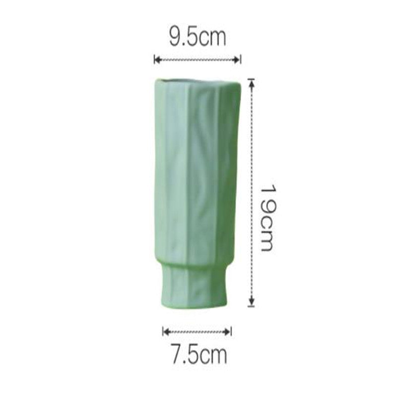 Nordic Simple Morandi Art Vase Villa Living Room Dining Room Office Decor Home Vases Decoration Accessories Flower Arrangements - DropOnline.co