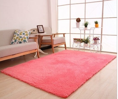 Living Room Rug Area Solid Carpet Fluffy Soft Home Decor White Plush Carpet Bedroom Carpet Kitchen Floor Mats White Rug Tapete - DropOnline.co
