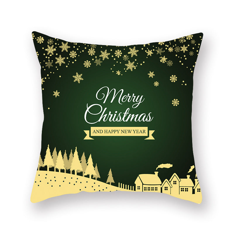 Christmas new peach skin cushion pillowcase - DropOnline.co
