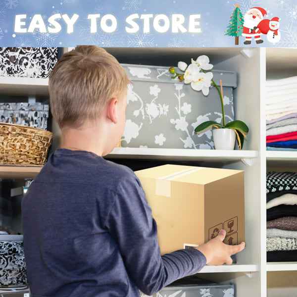 4ft Window Santa Claus Wreath - 5 LED Lights Christmas Inflatable Decoration - DropOnline.co