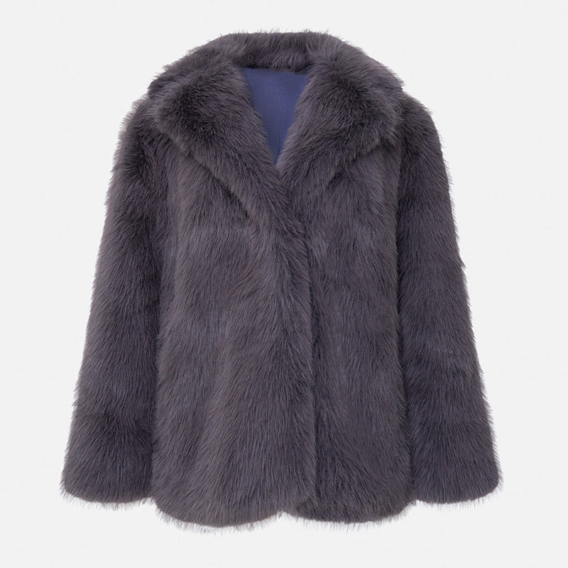 Artificial Fur Warm Coat Thick Coat Women - DropOnline.co