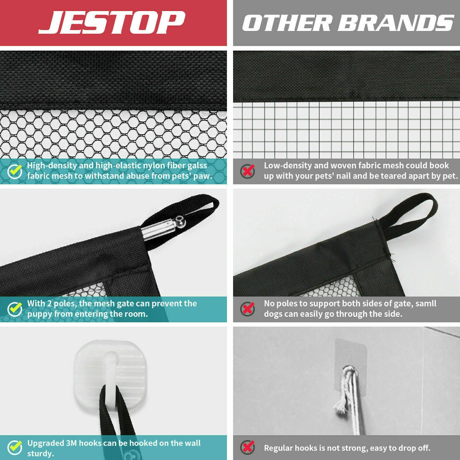 Portable Mesh Safety Gate - Magic Retractable Baby & Pet Barrier for Stairs & Doors - DropOnline.co