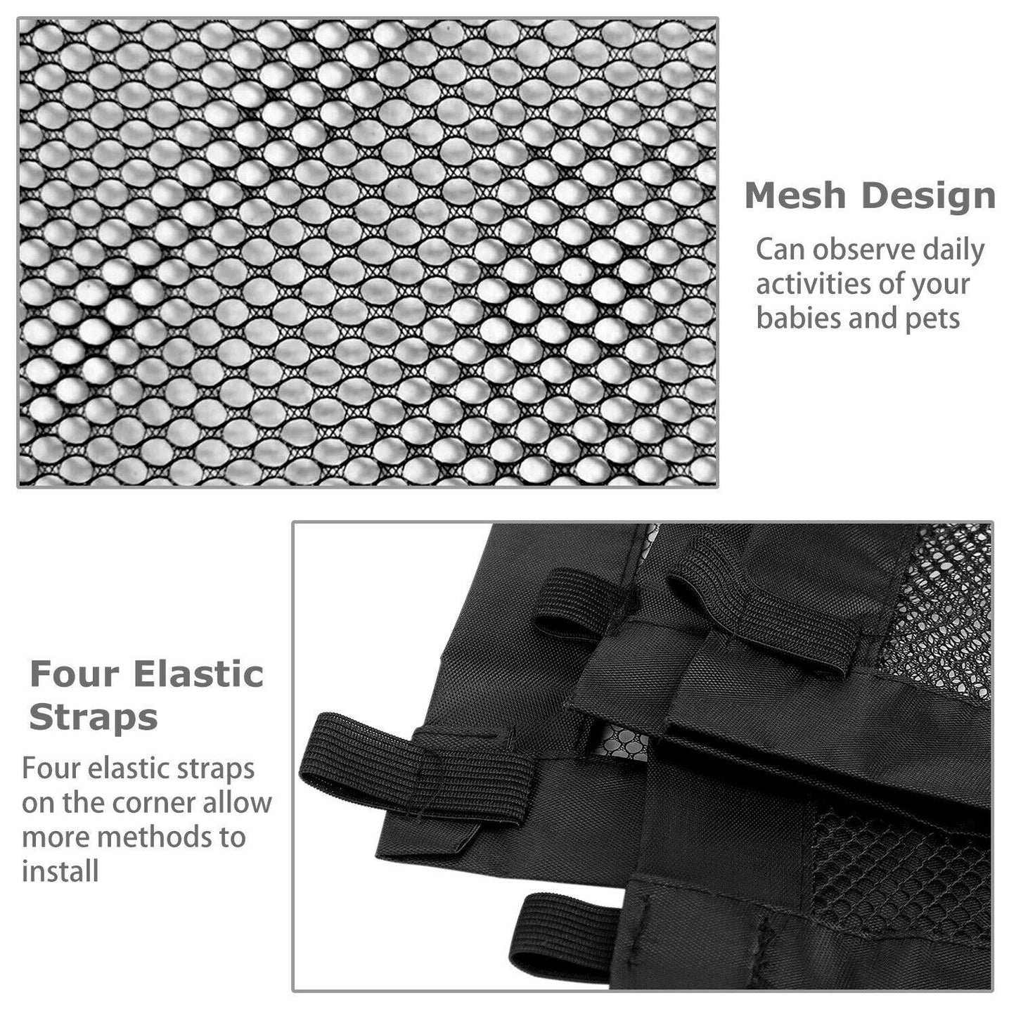 Portable Mesh Safety Gate - Magic Retractable Baby & Pet Barrier for Stairs & Doors - DropOnline.co