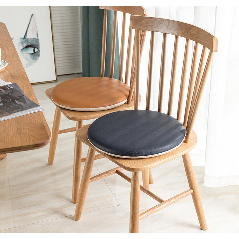 Round Super Soft Memory Foam Leather Cushion Bedroom Floor Tatami Non-slip Mat - DropOnline.co