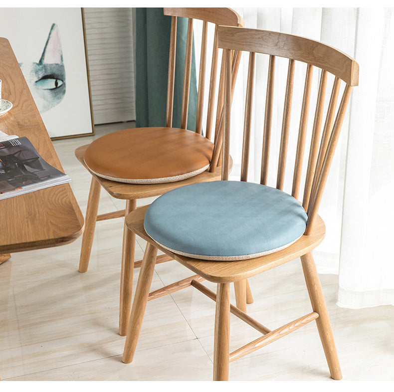 Round Super Soft Memory Foam Leather Cushion Bedroom Floor Tatami Non-slip Mat - DropOnline.co