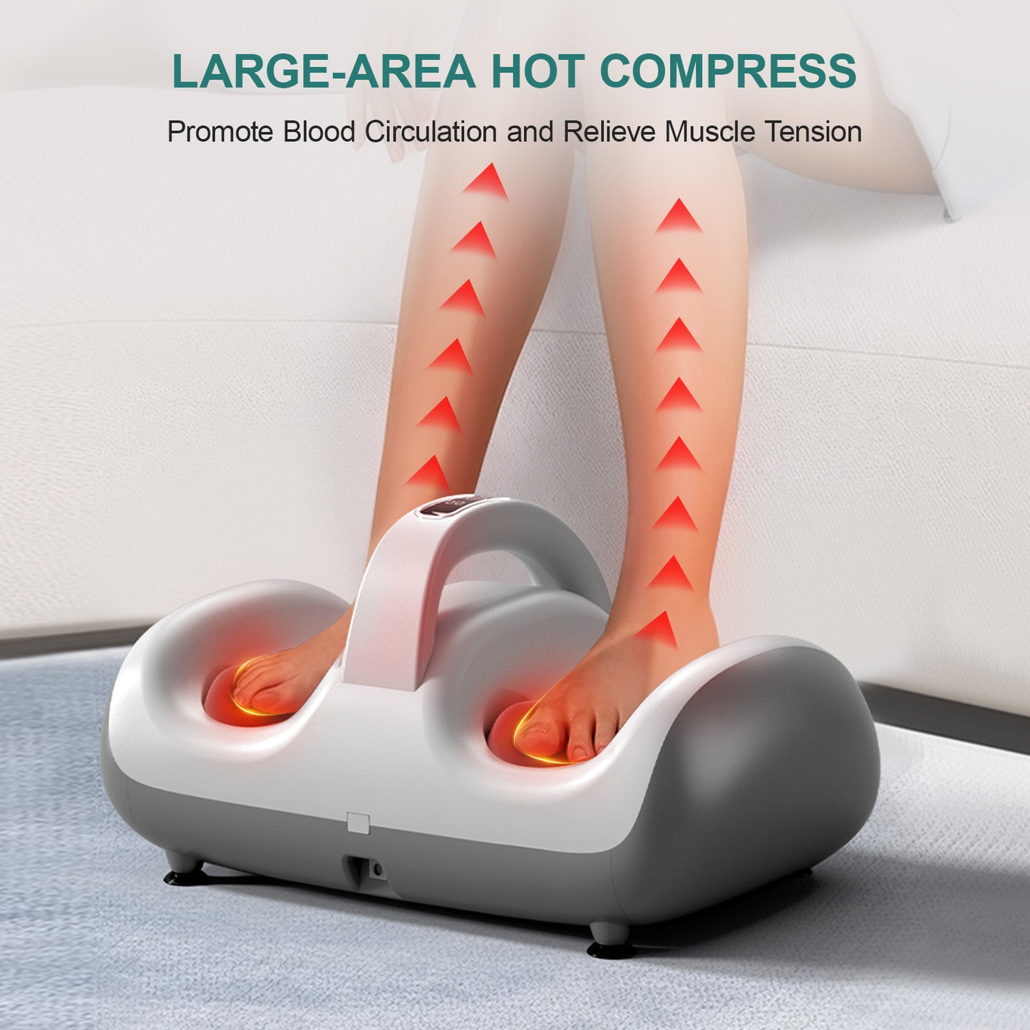 Leg Beauty Machine - Electric Foot Massager, Featuring Light Therapy Function, Adjustable Speed And Direction Control, Designed To Help Relax The Body And Relieve Pain - DropOnline.co
