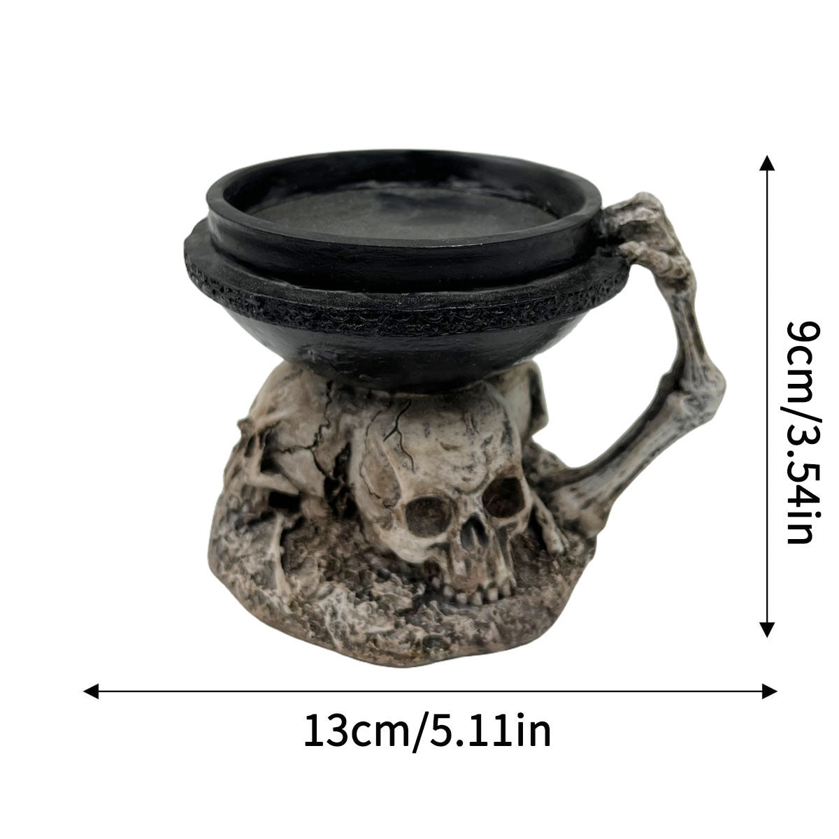 Skull Resin Candlestick Party Home Decoration - DropOnline.co