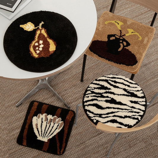 Chair Cushion Office Long-sitting Non-slip Cushion Absorbent Dirt-resistant Flocking Cushion - DropOnline.co